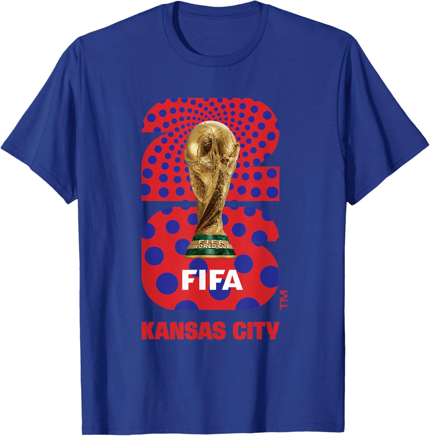 FIFA World CUP26 Kansas City Trophy Color T-Shirt - T-Shirt | Royal