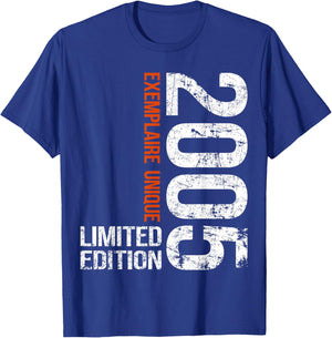 20th Anniversary 2005 Vintage 20 Years Men Vintage 2005 T-Shirt - T-Shirt | Royal