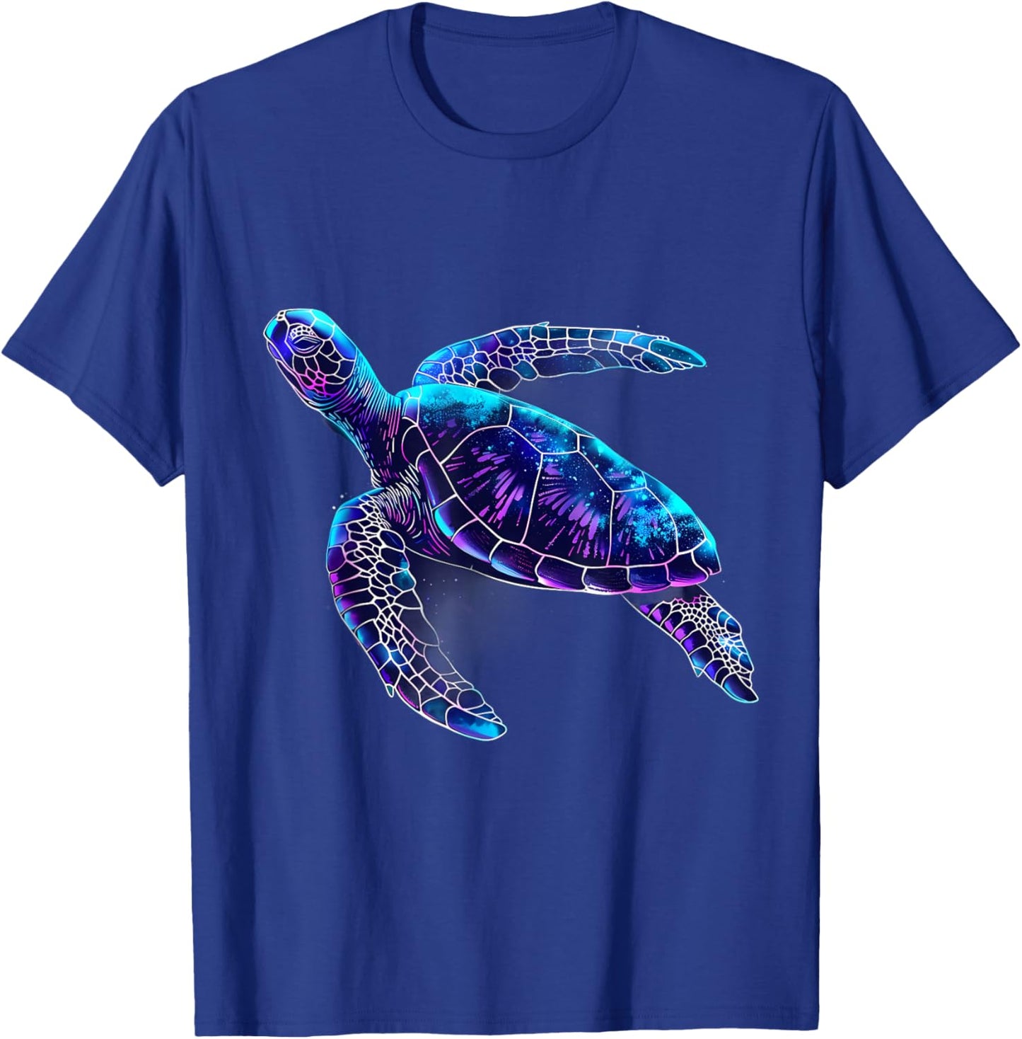 Sea Turtle Marine Mammal Ocean Sea Turtle Artwork Motif T-Shirt - T-Shirt | Royal
