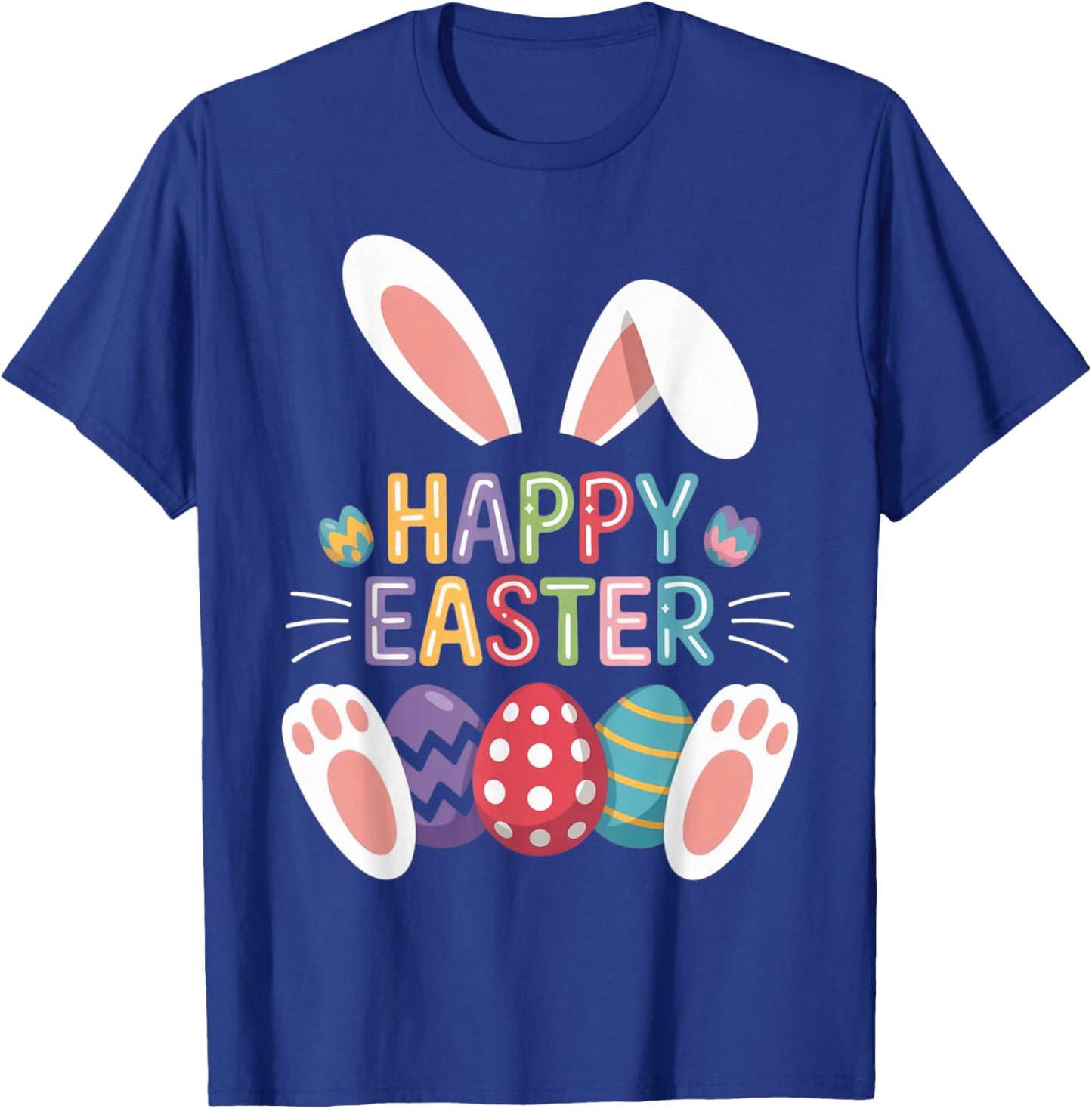 Chemises de Pâques joyeuses pour Filles et garçons, œufs de Lapin Amusants T-Shirt - T-Shirt | Royal