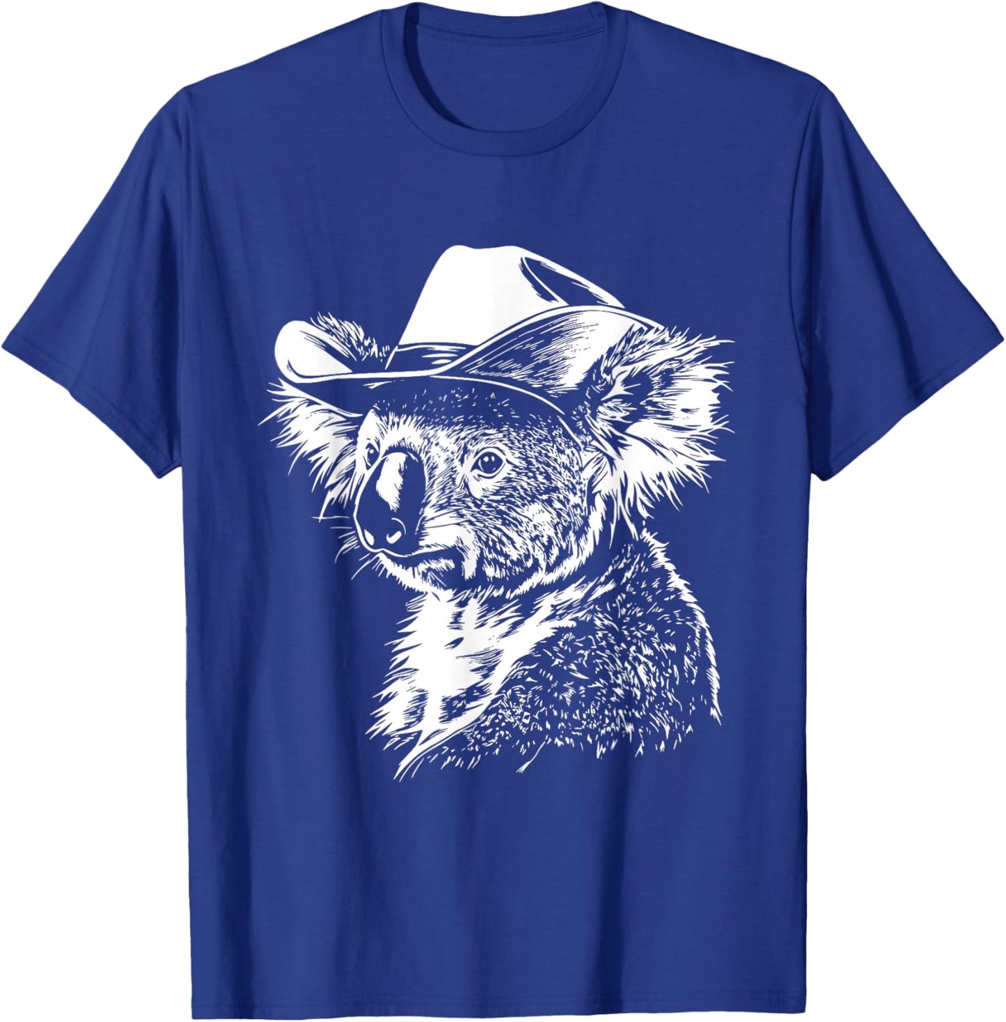 Koala Cowboy Hat T-Shirt - T-Shirt | Royal