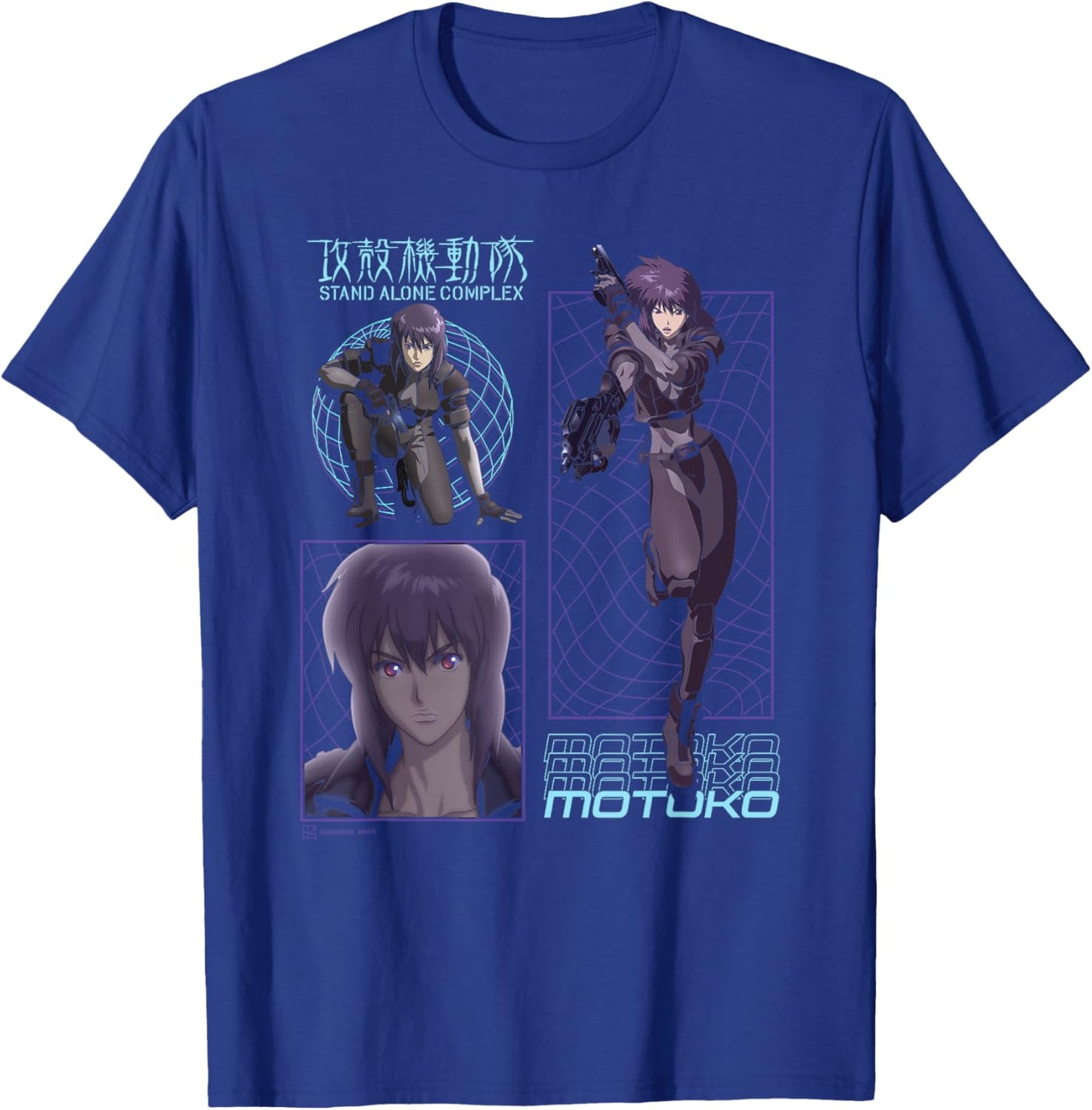 Ghost in the Shell Stand Alone Complex Motoko Schematics , black, S T-Shirt - T-Shirt | Royal