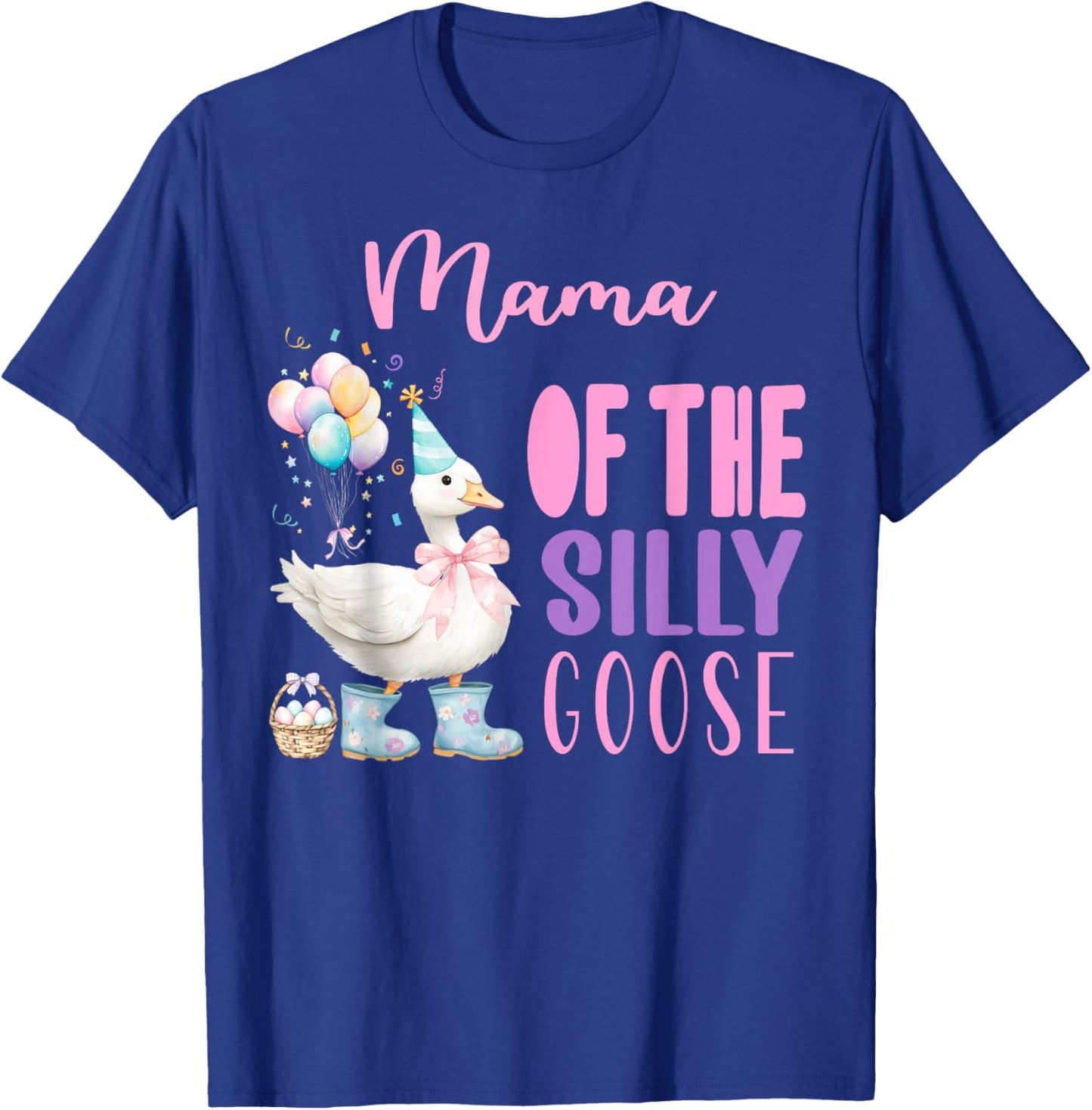 One Silly Goose Birthday Girl Farm 1st Party Spring Outfit T-Shirt - T-Shirt | Royal