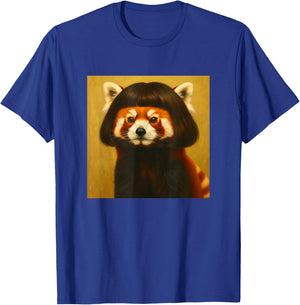 Funny Red Panda Bob Haircut Meme Women Kids T-Shirt - T-Shirt | Royal