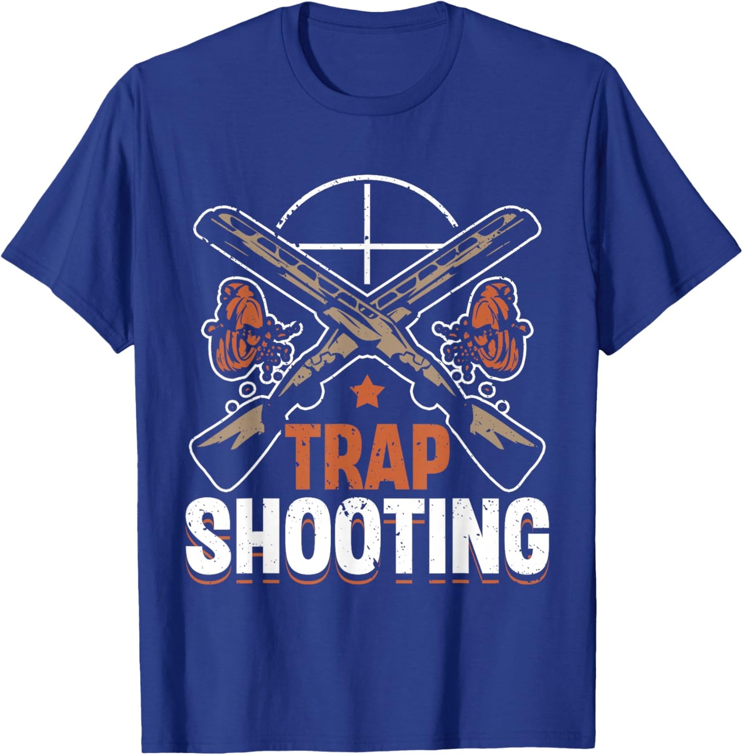 Trap Shooting Skeet Shotgun Pull Clay Pigeon Shooting T-Shirt - T-Shirt | Royal