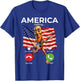USA Flag Tung Sahur Patriotic Brainrot July 4th Calling Meme T-Shirt - T-Shirt | Royal