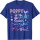Poppy of The Birthday Mermaid Funny 1St Birthday Girl T-Shirt - T-Shirt | Royal