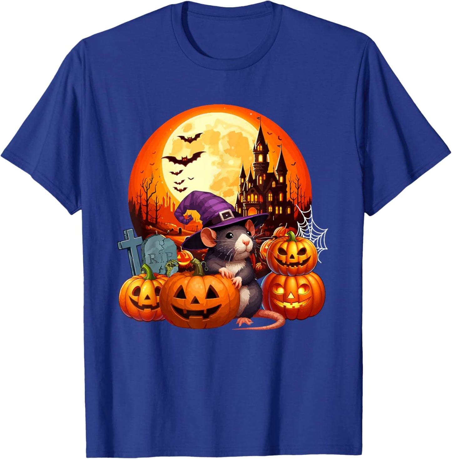 Rat Cosplay Witch Halloween Moon Matching Kids Toddler T-Shirt - T-Shirt | Royal