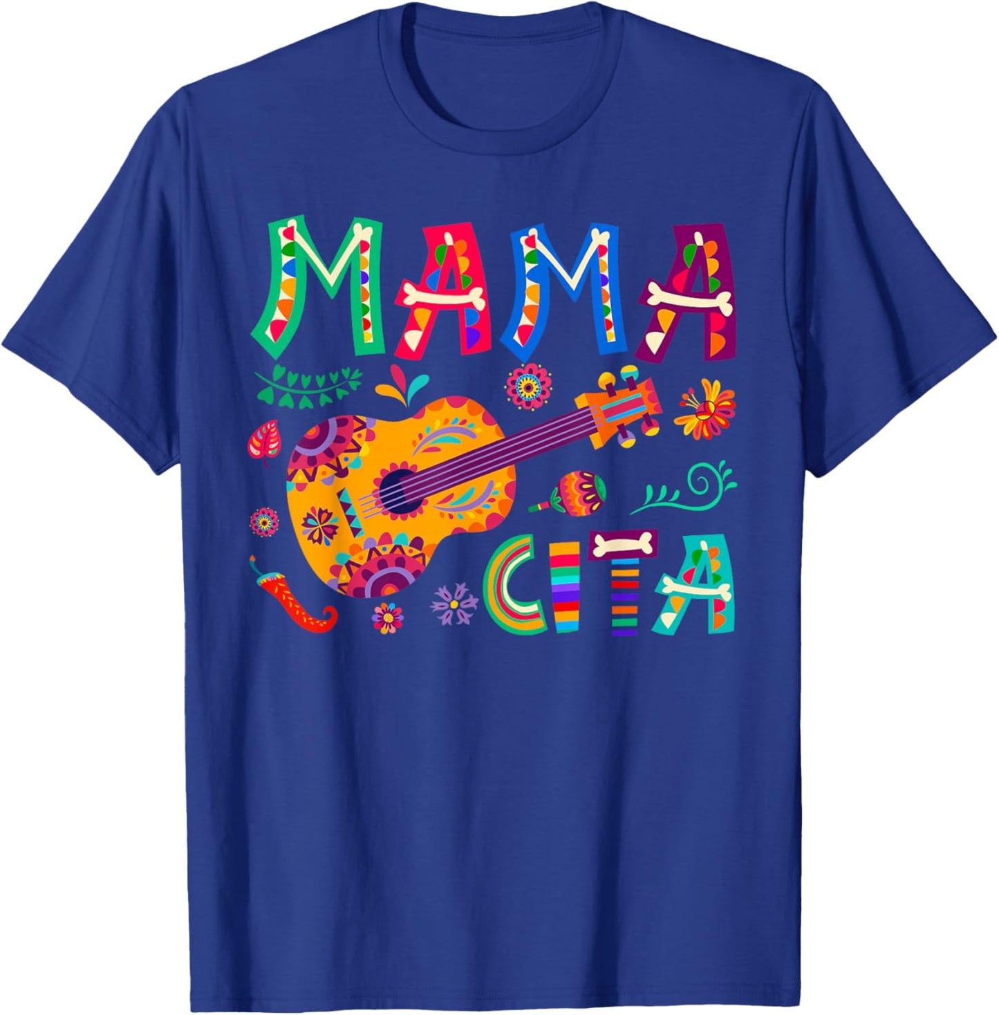 Cinco De Mayo Mamacita Flower Mama Cita Mexican T-Shirt - T-Shirt | Royal