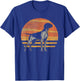Retro Sunset Design German Shorthaired Pointer Dog T-Shirt - T-Shirt | Royal