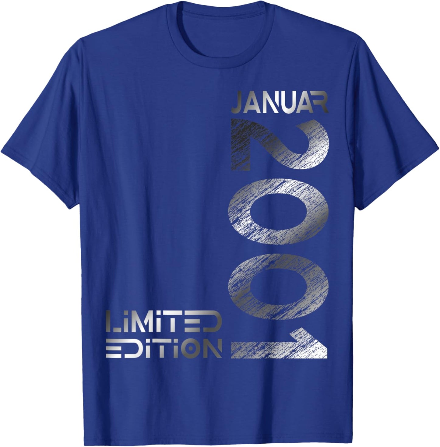 January 2001 Man Woman 25th Birthday Limited Edition T-Shirt - T-Shirt | Royal