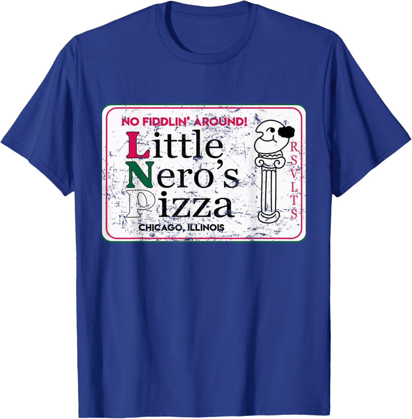 Christmas Little 90s Neros Pizza T-Shirt - T-Shirt | Royal