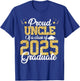 Proud Uncle Of a class of 2025 Graduate Senior Graduation T-Shirt - T-Shirt | Royal