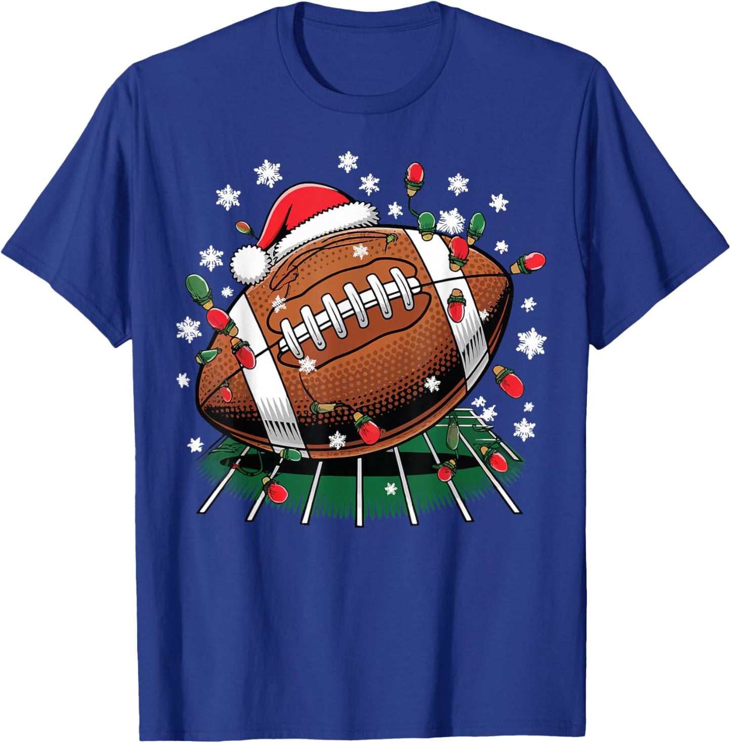 Football Christmas T-Shirt - T-Shirt | Royal