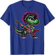 Cute Punk Girl Dinosaur Guitar Band, Rock'n Roll Dino, Girls T-Shirt - T-Shirt | Royal