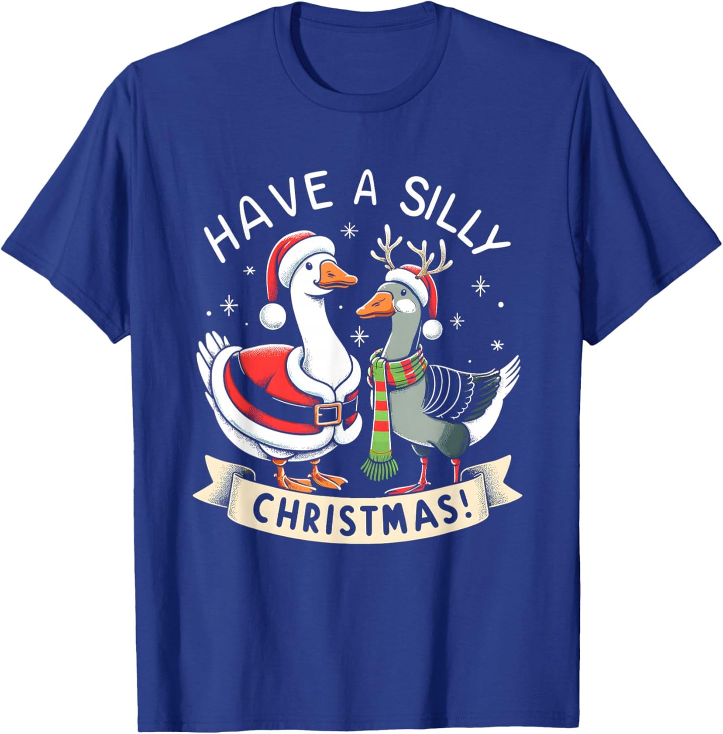 Silly Goose Christmas Sweater Silly Goose Shirt Silly Goose T-Shirt - T-Shirt | Royal