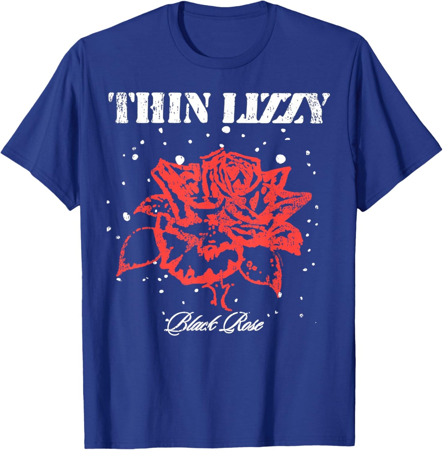 Thin Lizzy Black Roses Snow T-Shirt - T-Shirt | Royal