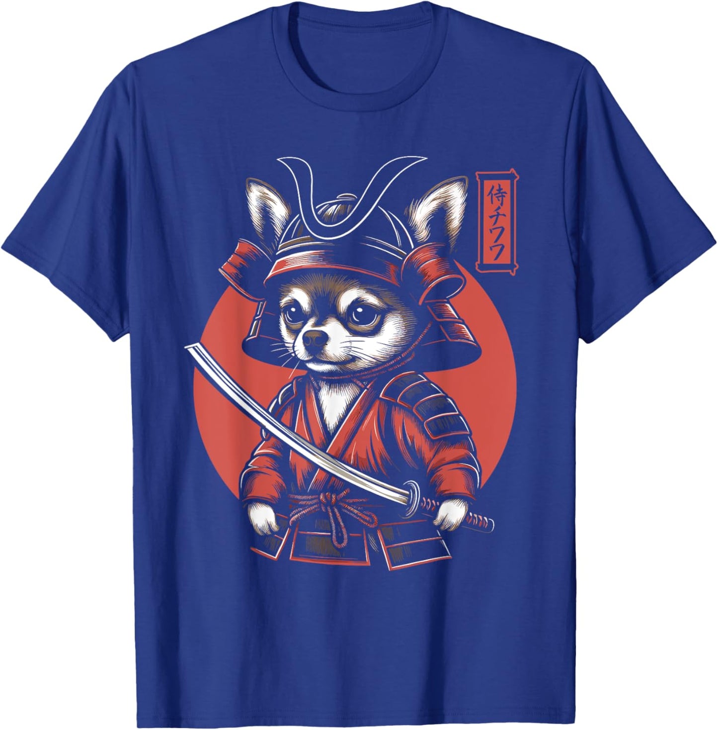 Japanese Chihuahua Dog Samurai Men, Women, Kids T-Shirt - T-Shirt | Royal