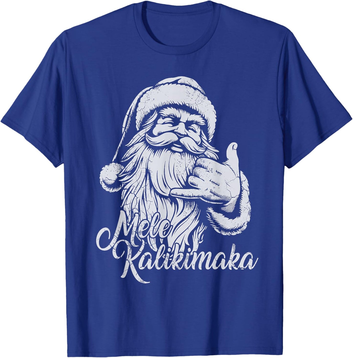Mele Kalikimaka Santa Claus Hawaiian Christmas Hawaii Spirit T-Shirt - T-Shirt | Royal