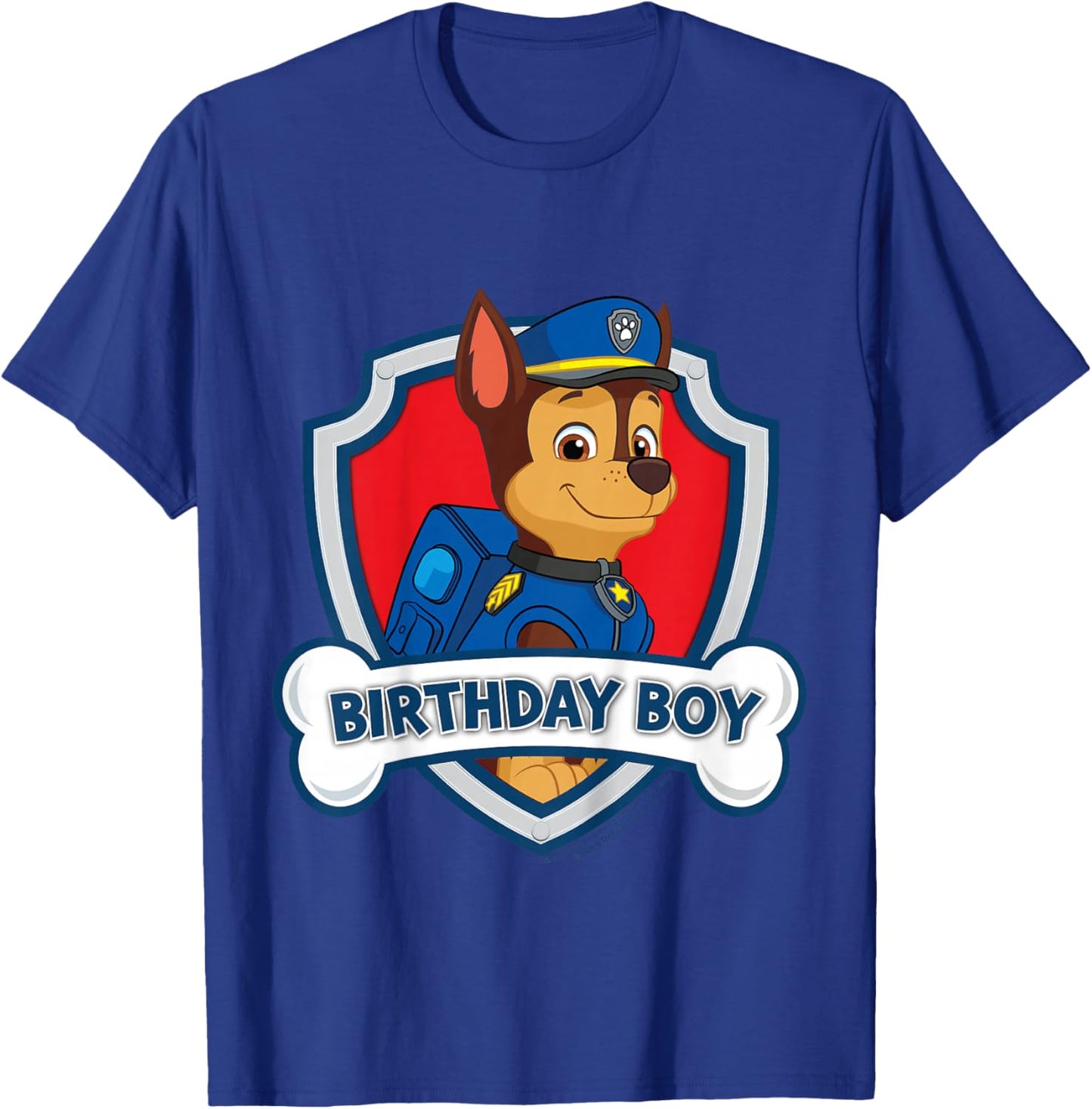 Enfant Pat Patrouille Officiel Chase Birthday Boy Happy Pup T-Shirt - T-Shirt | Royal