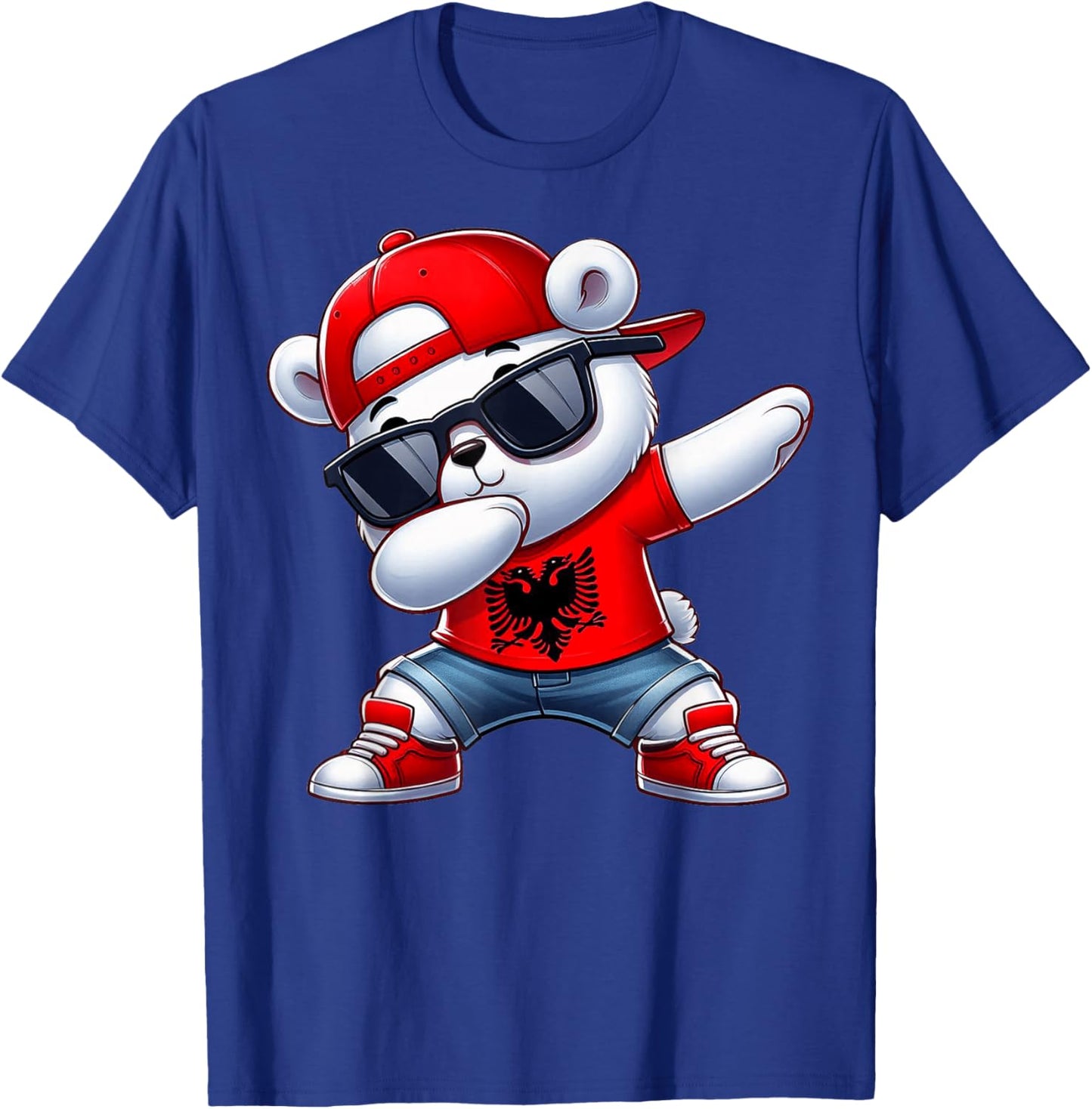 Albanian Bear Albania Dabbing Dab Boys Kids 2025 T-Shirt - T-Shirt | Royal