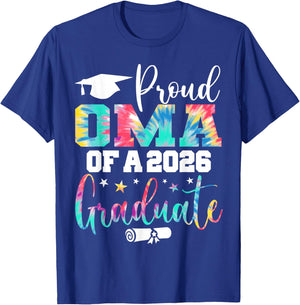 Oma Senior 2026 Proud Oma of A Class of 2026 Graduate T-Shirt - T-Shirt | Royal