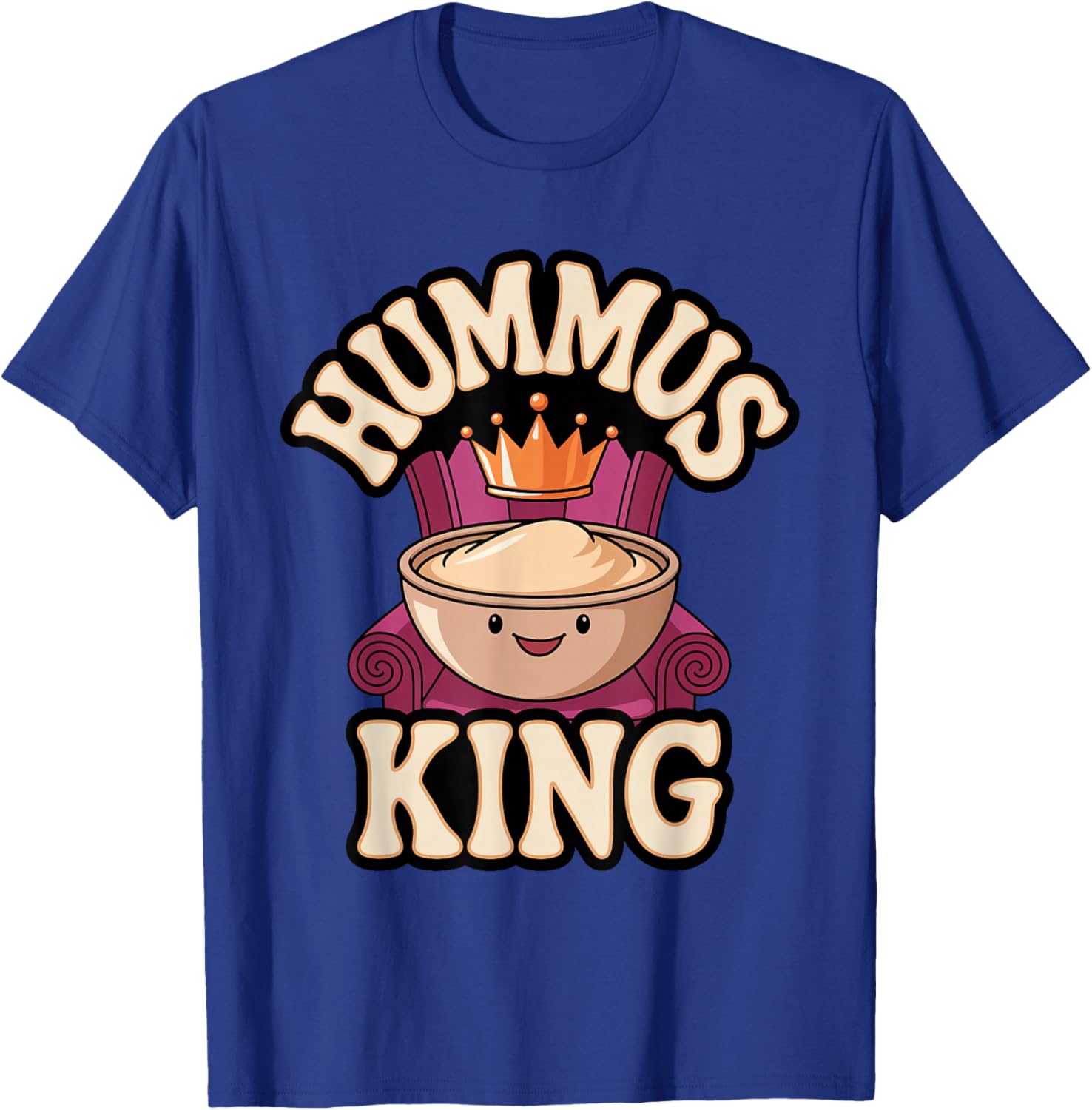 Hummus King T-Shirt - T-Shirt | Royal