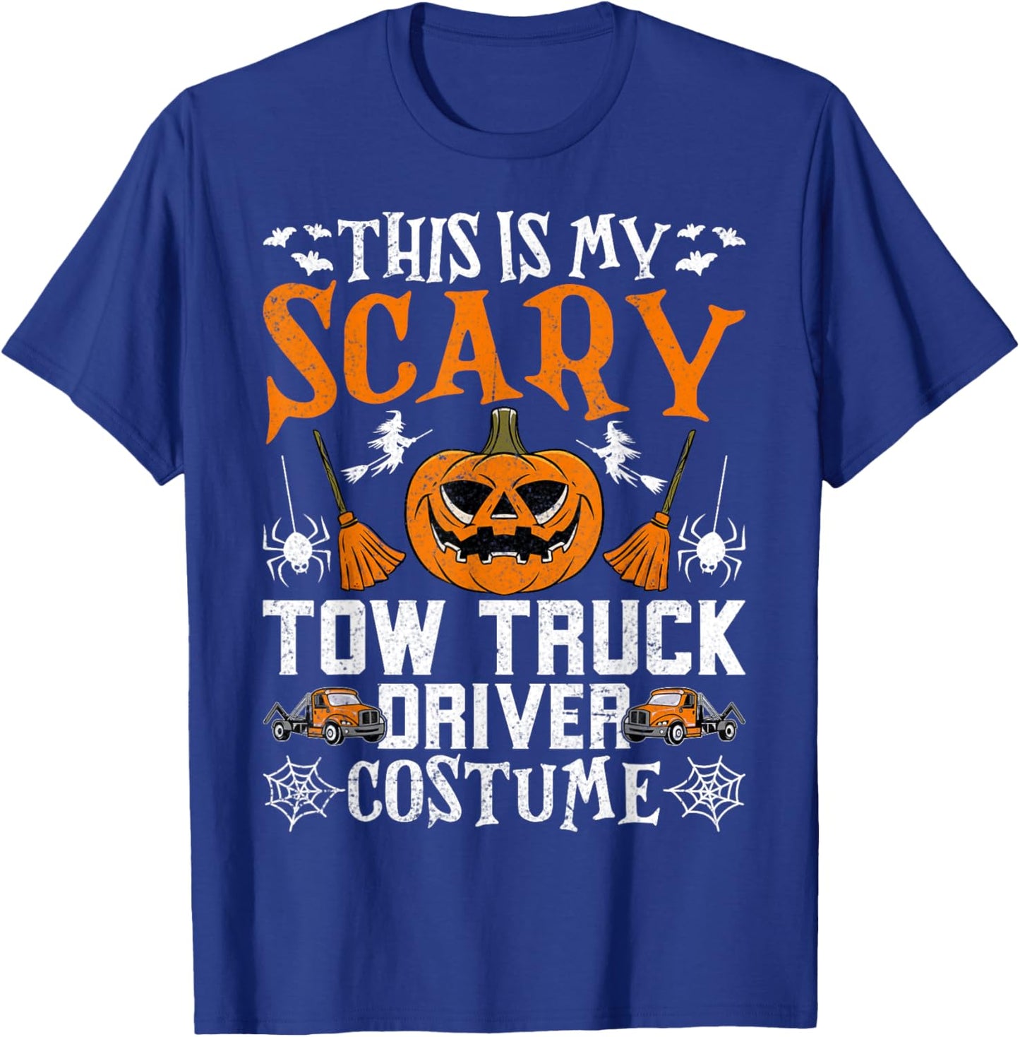 This Is My Scary Tow Truck Towing Driver Costume - Halloween T-Shirt - T-Shirt | Royal