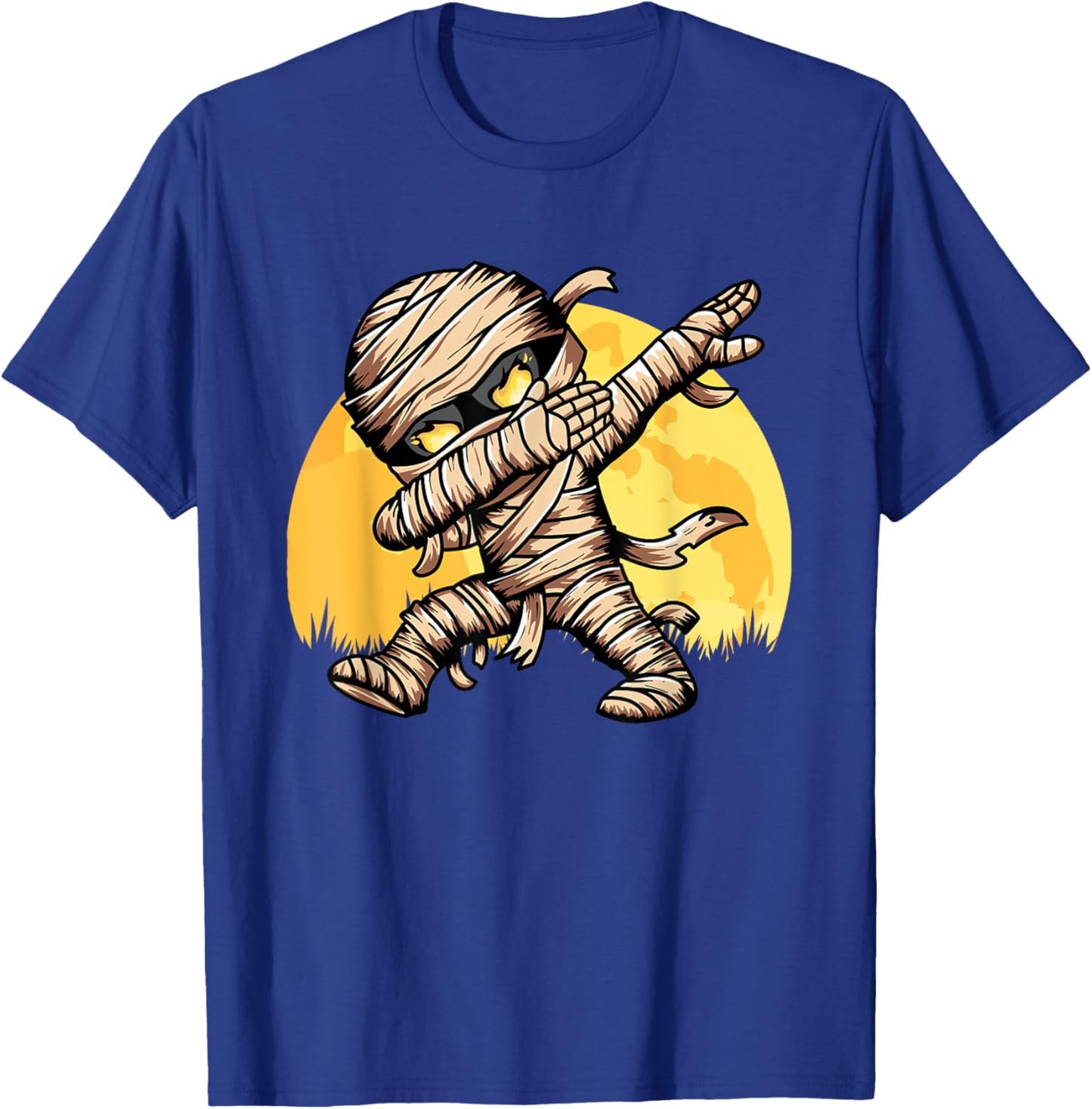 Dabbing Mummy Costume Dab Dancing Men Kids Boys Halloween T-Shirt - T-Shirt | Royal