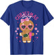Coquette Bow Pink Gingerbread Christmas Girly Xmas Holiday T-Shirt - T-Shirt | Royal