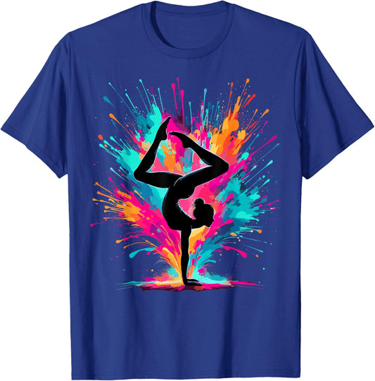 Gymnastics Colorful Gymnast Lover T-Shirt - T-Shirt | Royal