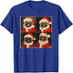 Xmas Pug Owner Photo Booth All Ages Black Cartoon Animal Graphic Modern Short Sleeve T-Shirt - T-Shirt | Royal