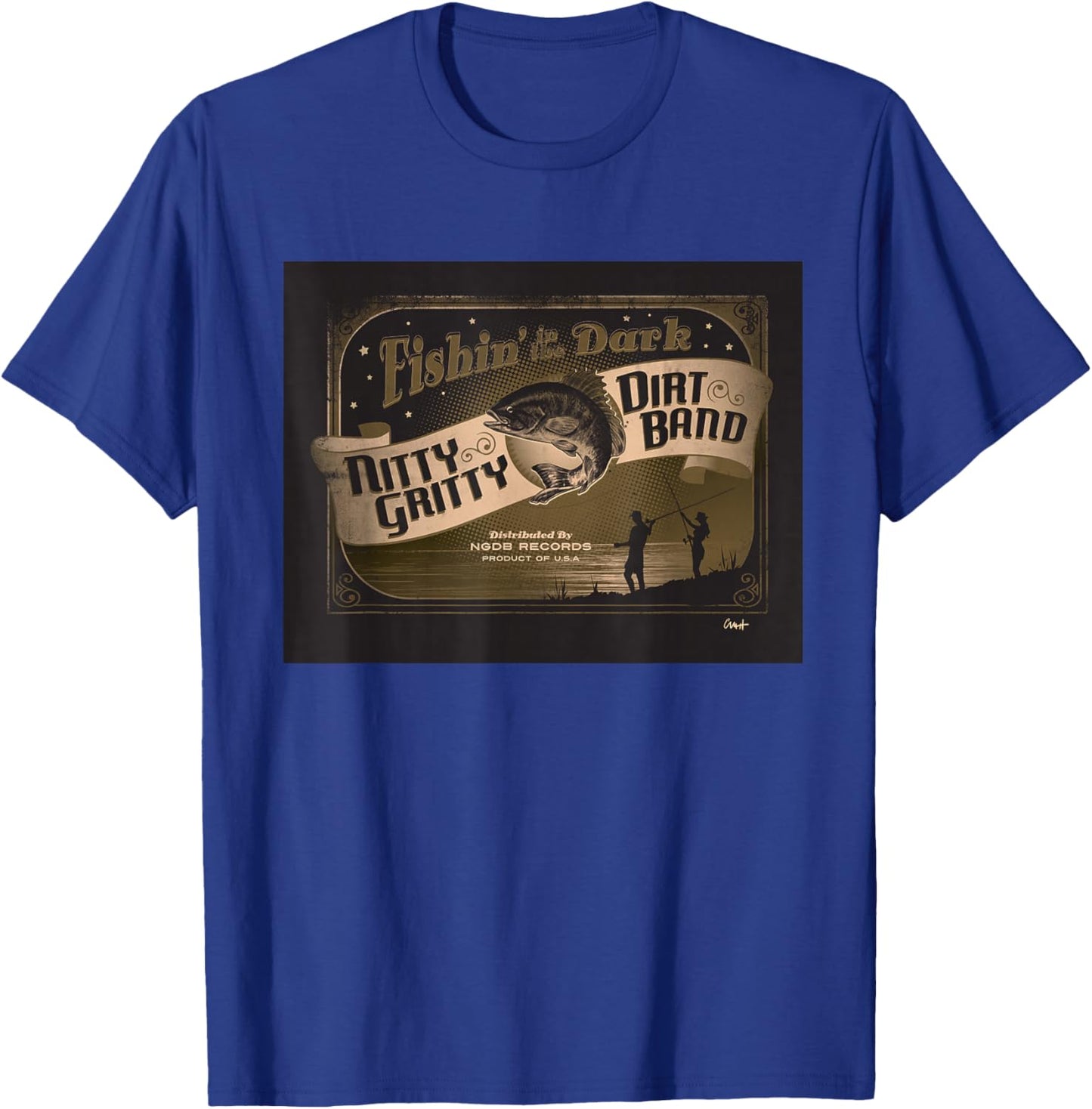 Nitty Gritty Dirt Band Fishin in The Dark T-Shirt - T-Shirt | Royal
