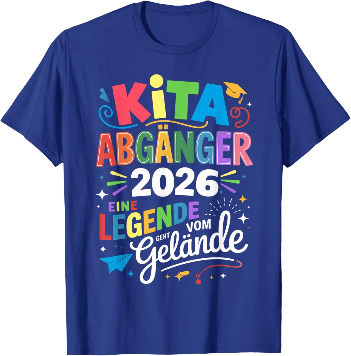Children's Kita Leavers 2026 School Child First Day T-Shirt - T-Shirt | Royal