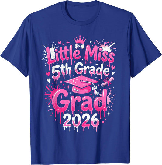 5th Grade Graduation Outfits Girls, Kids Little 5th Grade T-Shirt - T-Shirt | Royal