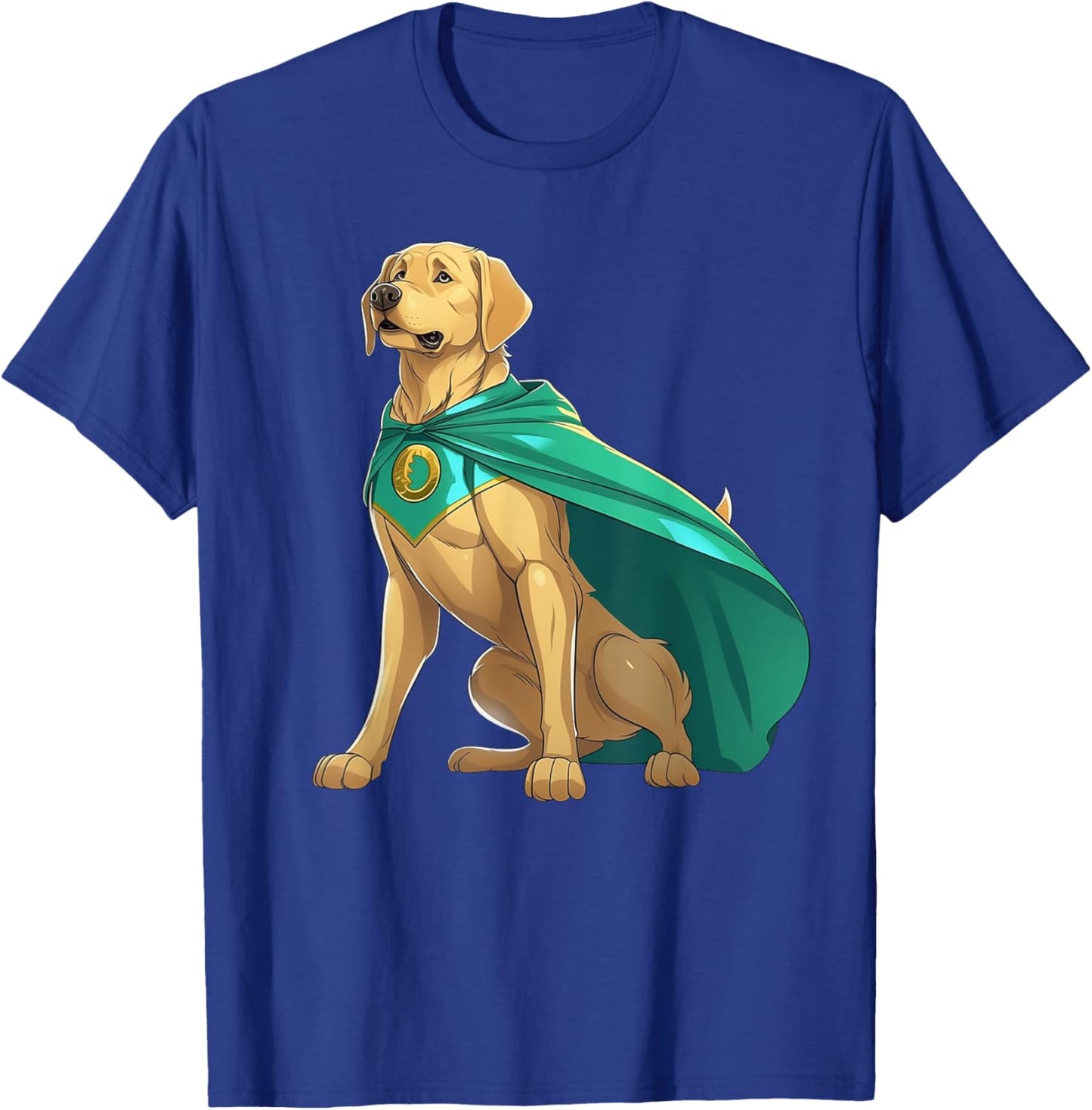 Superhero Golden Retriever Red Cape Super Hero Dog Women Kids T-Shirt - T-Shirt | Royal