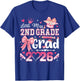 Little Miss 2nd Grade Grad 2026 Girls Kids Graduation T-Shirt - T-Shirt | Royal