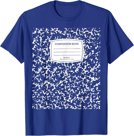 Composition Notebook Halloween Costume T-Shirt - T-Shirt | Royal