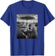 Alien UFO with Scared Capybara Funny UFO T-Shirt - T-Shirt | Royal