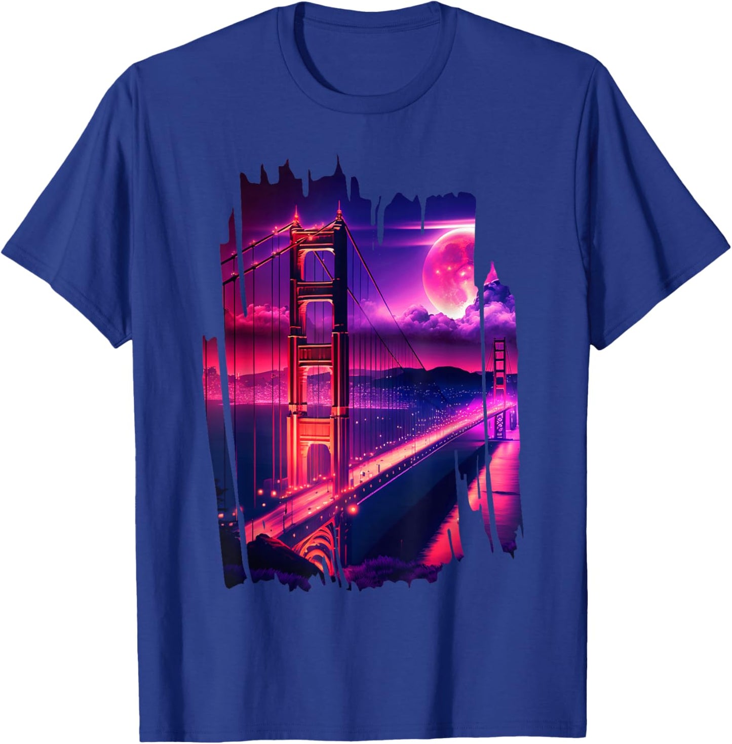 San Francisco Vaporwave Aesthetic Retro Style I Love SF T-Shirt - T-Shirt | Royal