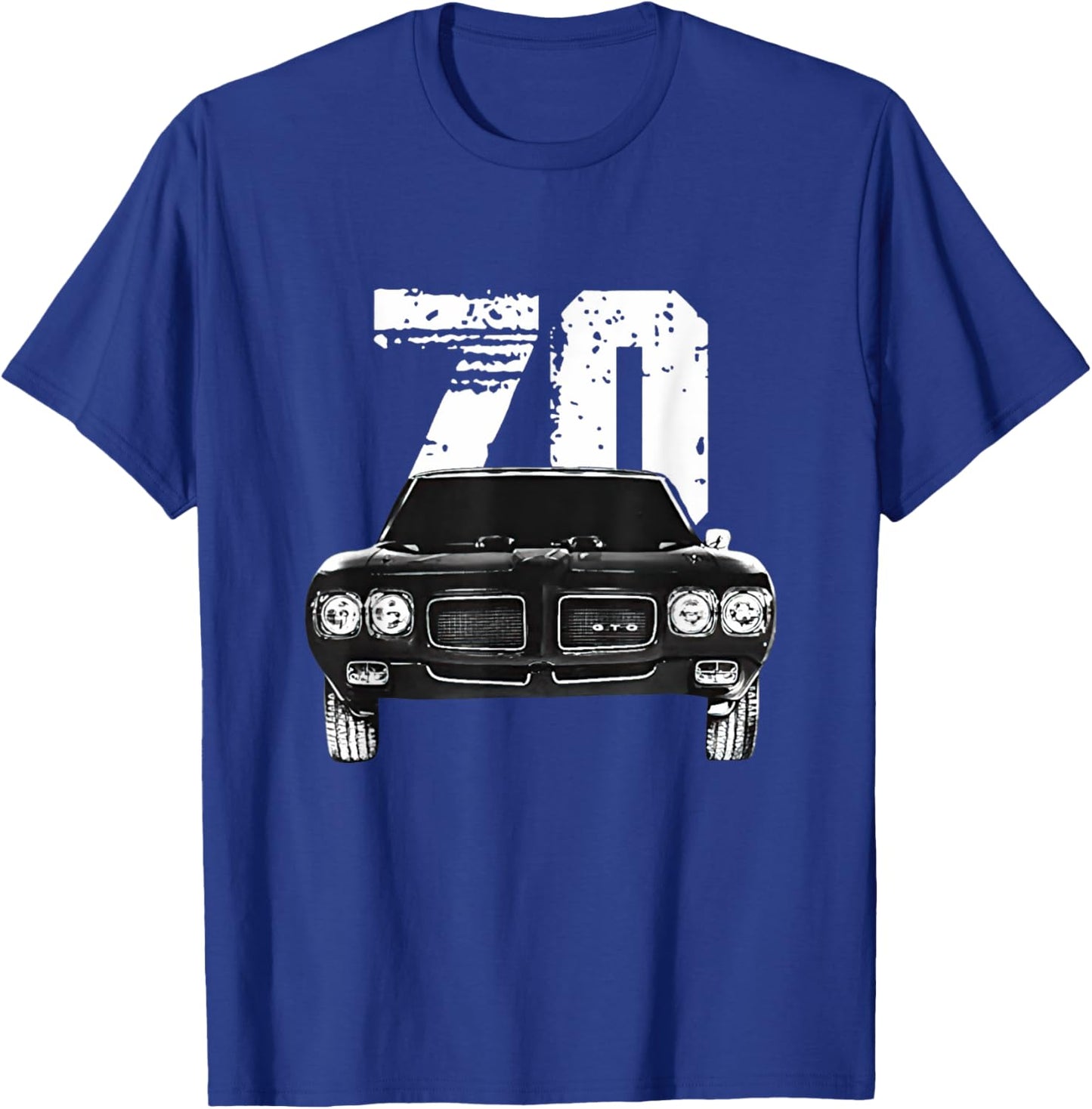 1970 70 GTO Classic Car Old School Muscle Car T-Shirt - T-Shirt | Royal