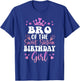 Bro of The Sweet Sixteen Bday Girl 16th Pink Crown T-Shirt - T-Shirt | Royal