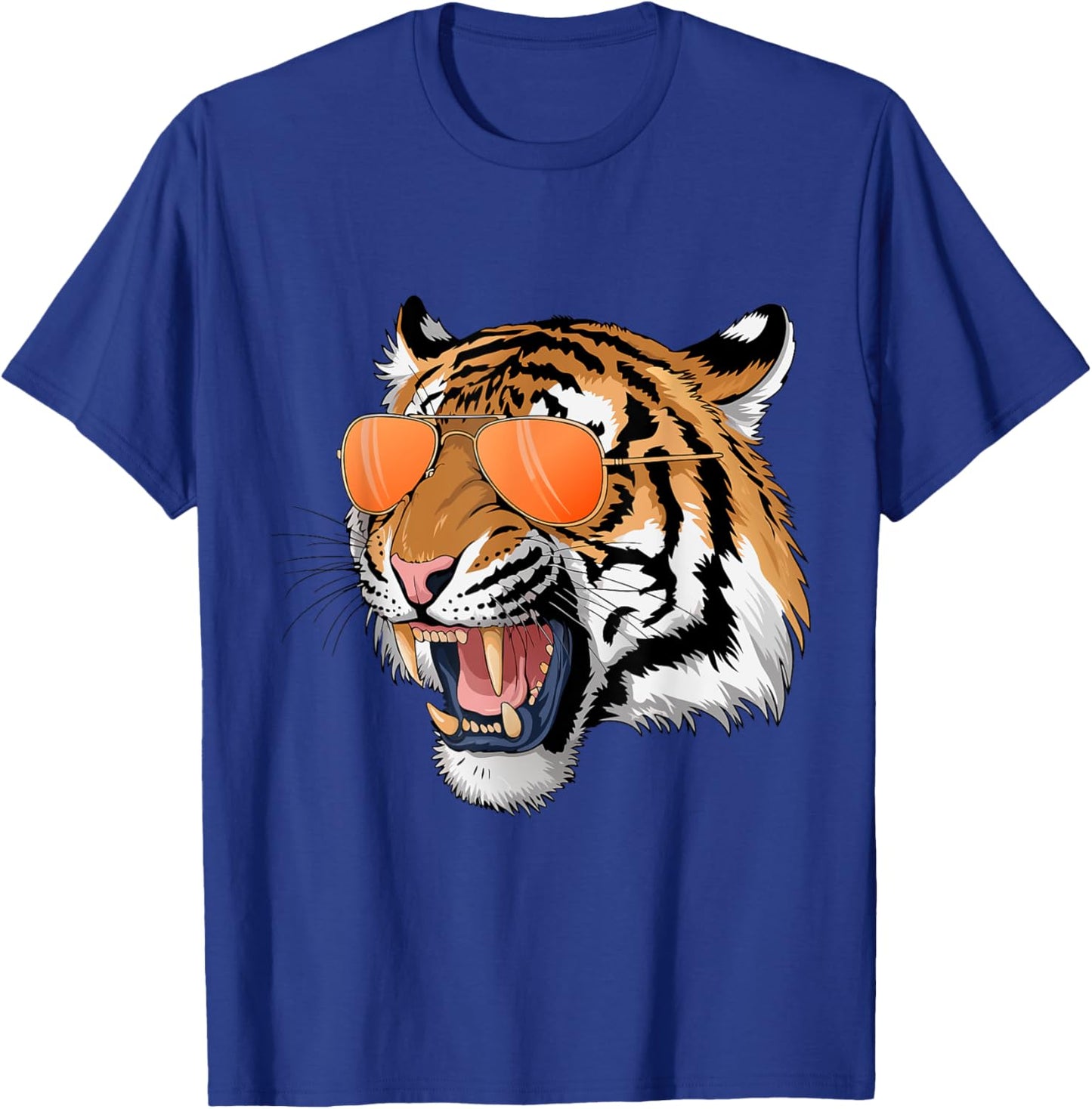 Cool Growling Bengal Tiger with Sunglasses T-Shirt - T-Shirt | Royal