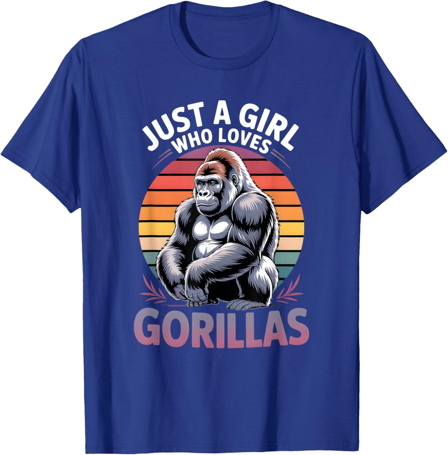 Girls Gorilla T-Shirt - T-Shirt | Royal