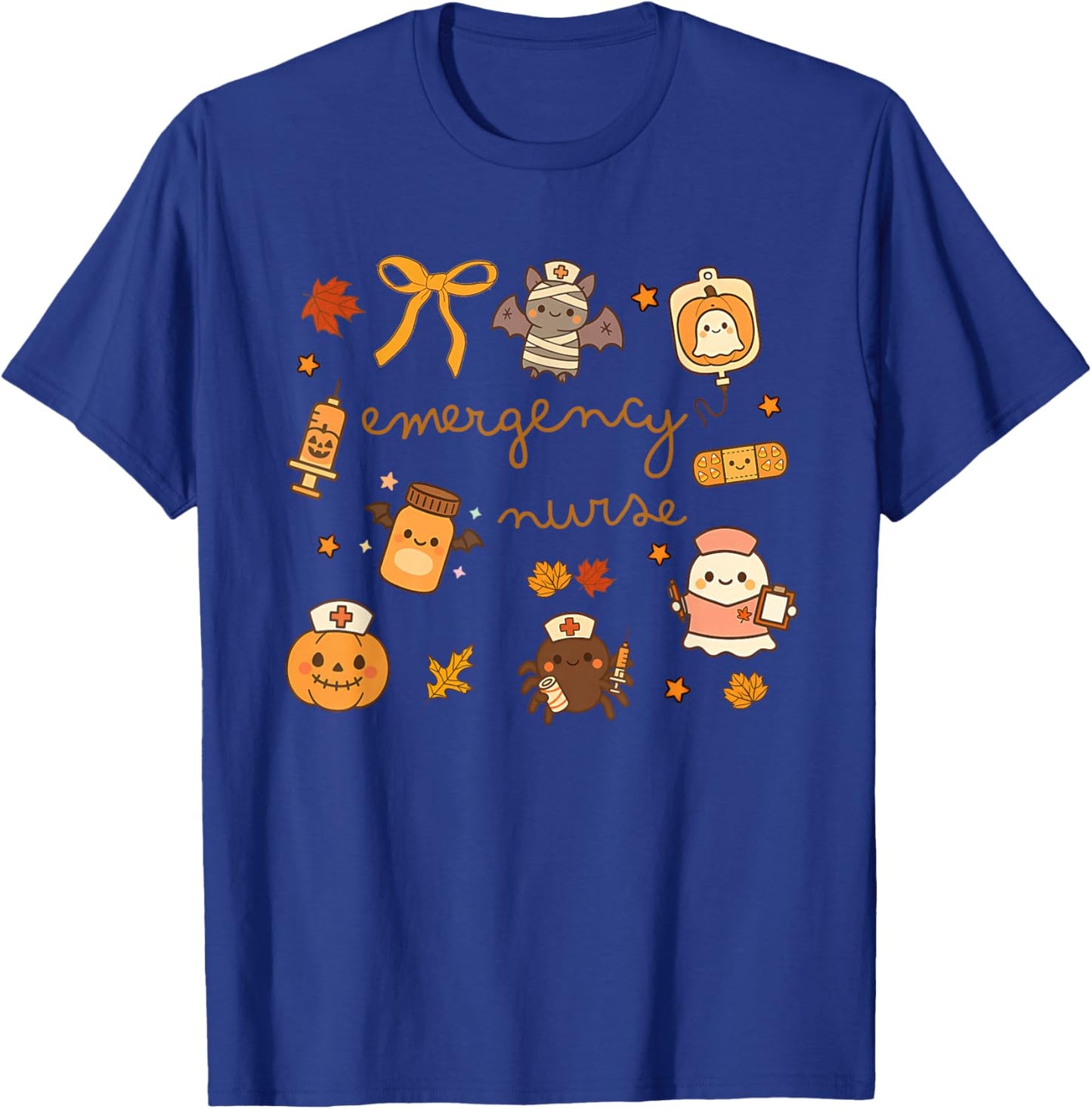 Emergency Department Halloween ER Nurse Halloween T-Shirt - T-Shirt | Royal