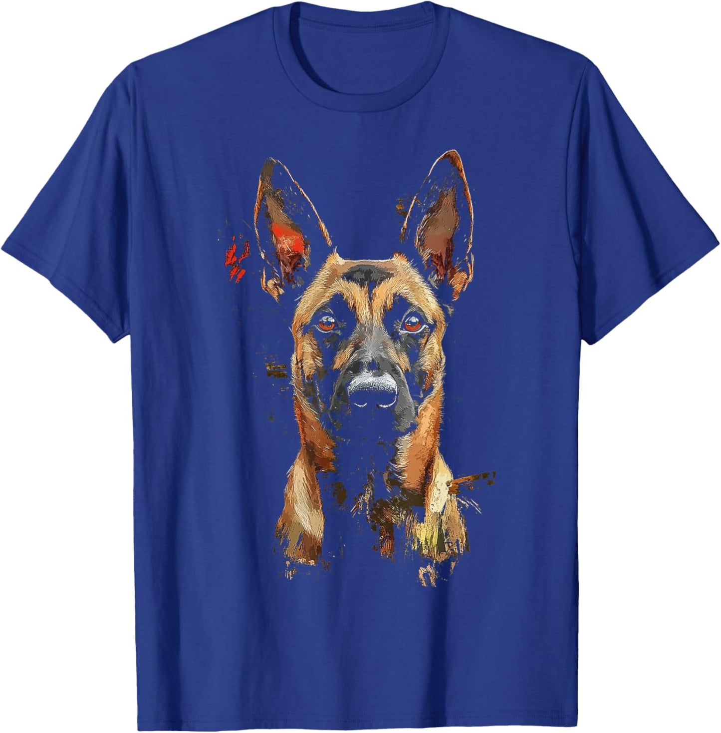 Belgian Malinois Dog Motif Pet Artwork Belgian Malinois Women Kids T-Shirt - T-Shirt | Royal