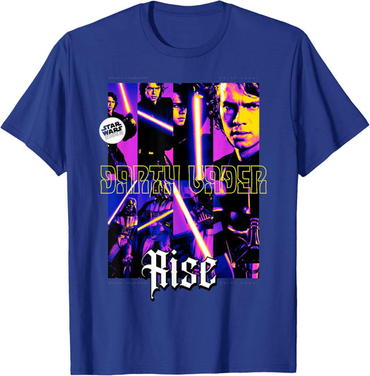 Star Wars Revenge of the Sith Darth Vader Rise Collage T-Shirt - T-Shirt | Royal