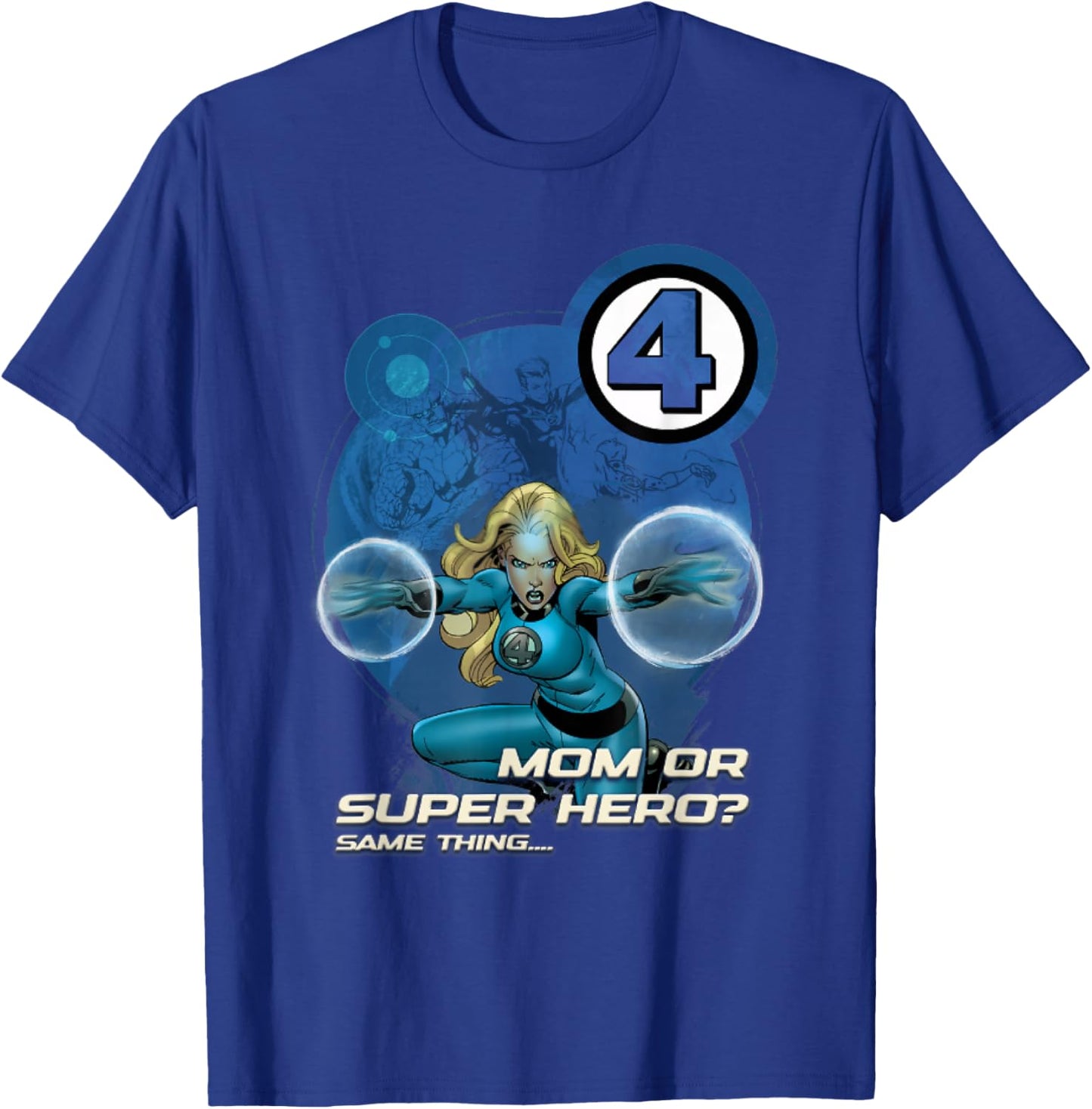 Marvel Comics Fantastic Four Invisible Woman Mother's Day T-Shirt - T-Shirt | Royal