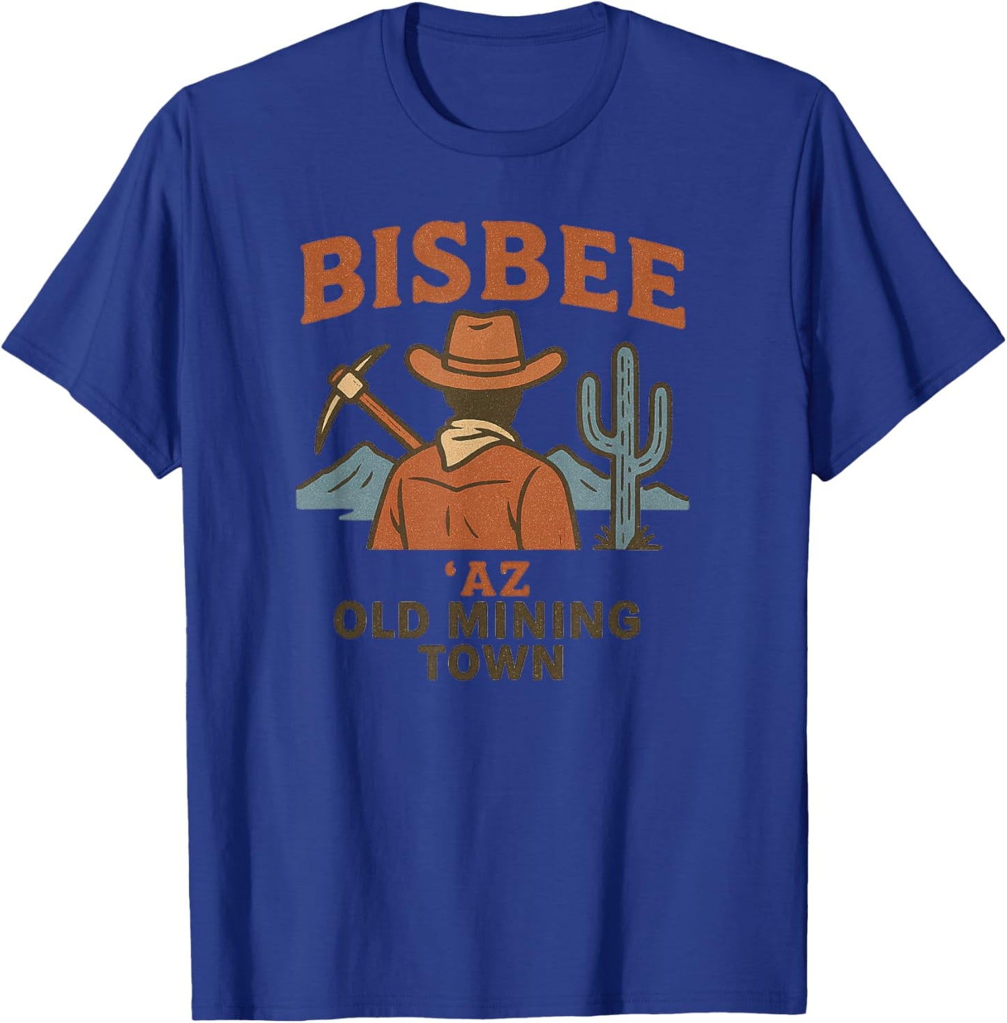 Vintage Bisbee AZ Mining Town T-Shirt - T-Shirt | Royal