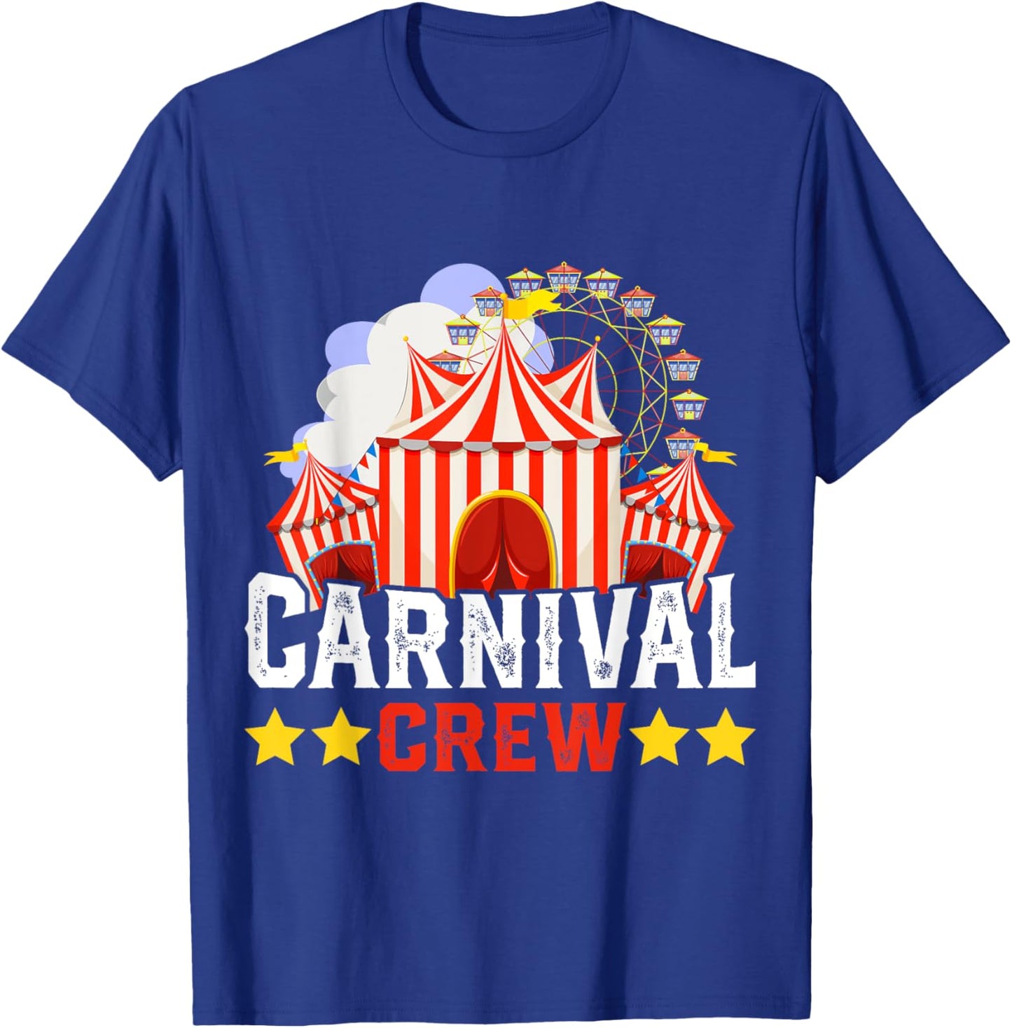 Carnival Crew Funny Circus Staff Costume Circus Theme Party T-Shirt - T-Shirt | Royal